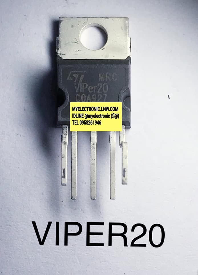 ขาย VIPER20ยี่ห้อSTตัวถังTO220/5ขา ราคาตัวละ บาท มีหน้าร้านอยู่บ้านหม้อ กรุงเทพ ส่งของเร็ว มาซื้อหน้าร้านได้ สั่งปุ๊บส่งปั๊บ