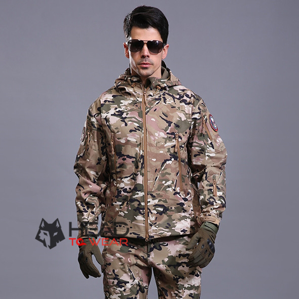 เสื้อแจ็คเก็ต Tactical กันน้ำ : ลายพราง Multi (CP) รหัส JT006