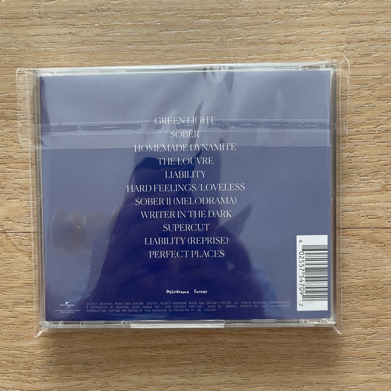 แผ่น cd Lorde - Melodrama cd มือสอง แผ่นแท้ ซีลเปิด