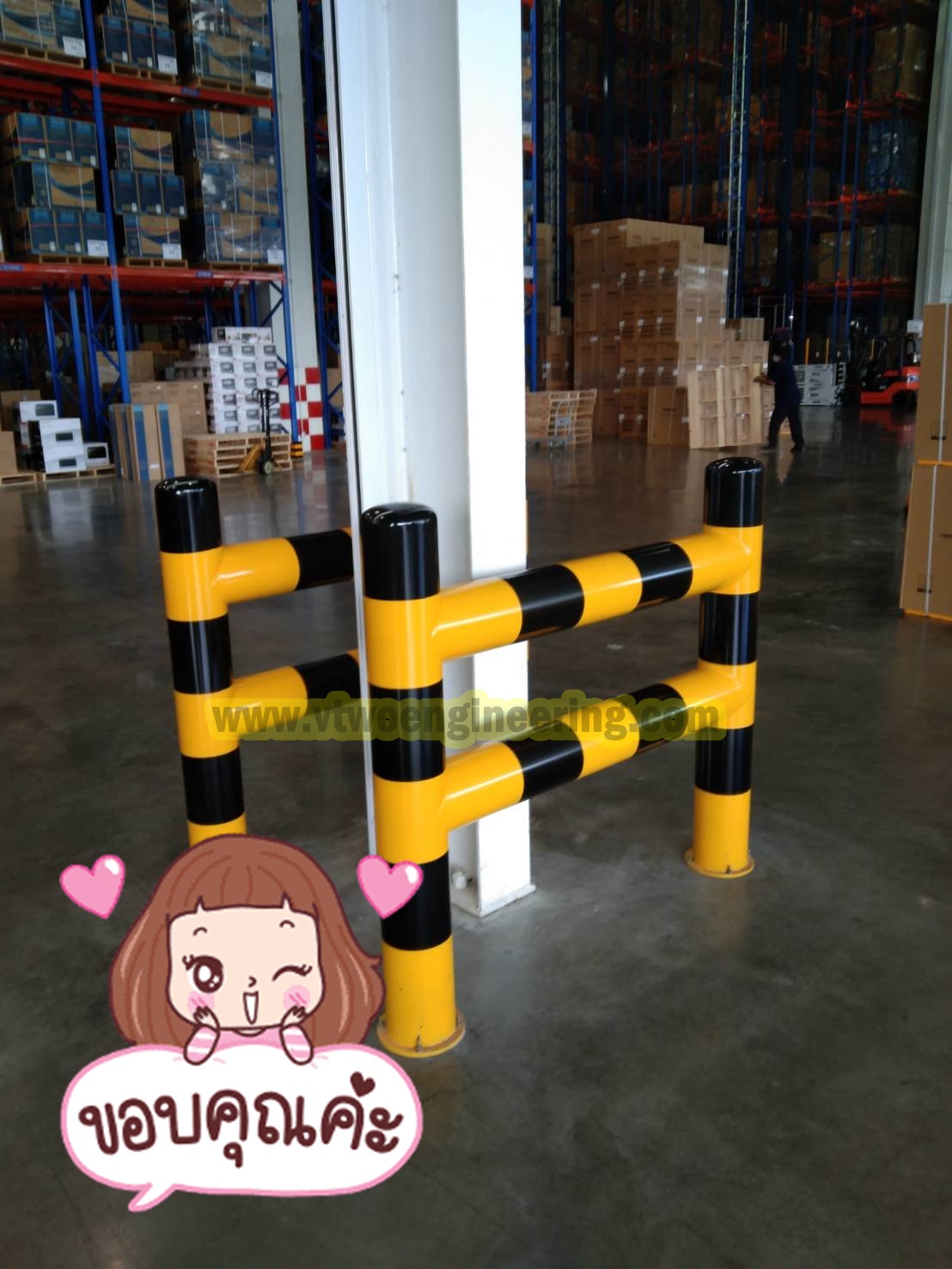 ราวเหล็กกันชน / crash protection barriers No.11