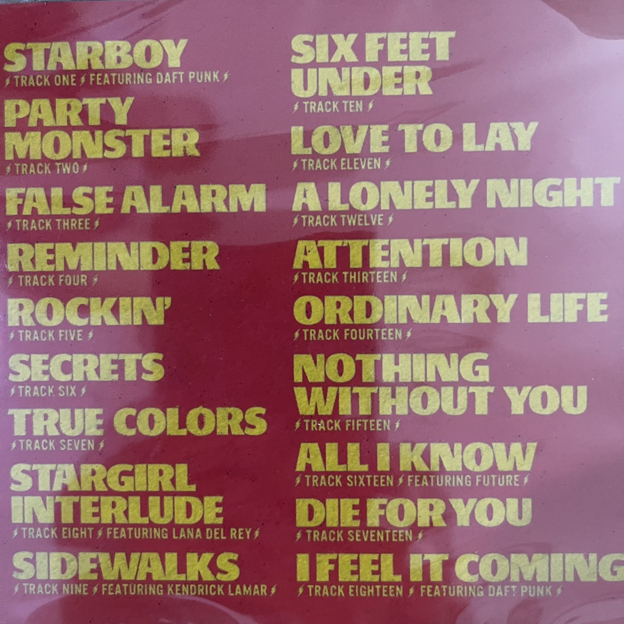 CD The Weeknd – Starboy (แผ่นใหม่,แท้,ซีล)