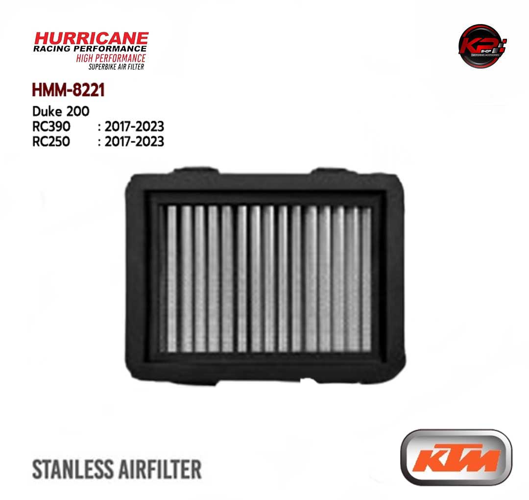 กรองอากาศ HURRICANE FOR KTM RC390/RC250 2017-2023 (STANLESS) HMM8221