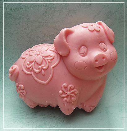 แม่พิมพ์ซิลิโคน รูปหมู 100g - 00790