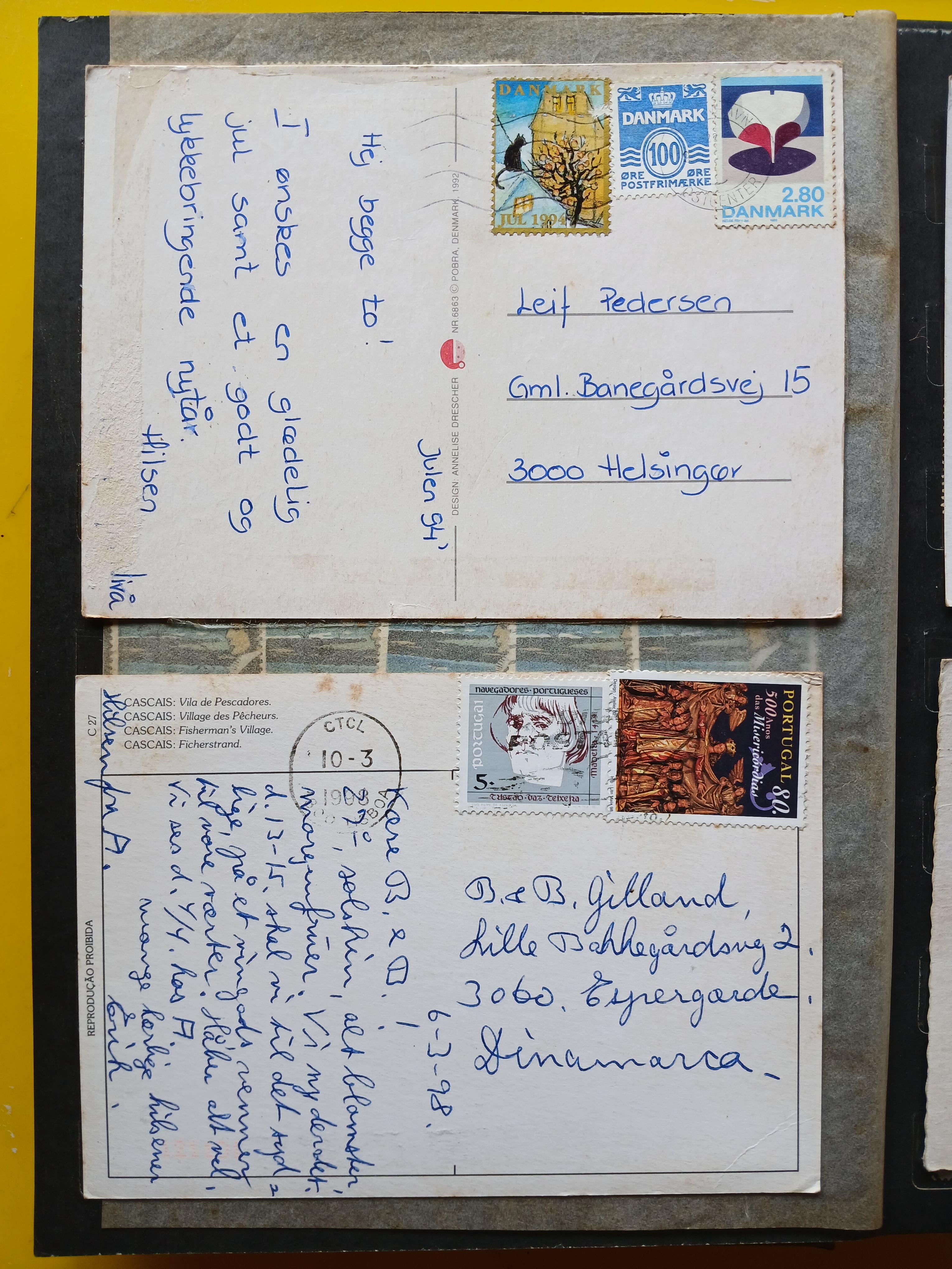 s3449-แสตมป์ต่างประเทศ พร้อมสมุด รวม 14 หน้า / 417 ดวง +โปสการ์ด ติดแสตมป์ต่างประเทศ ใช้แล้ว 4 ใบ +ซองส่งจริง ต่างประเทศส่งมาไทย 4 ซอง