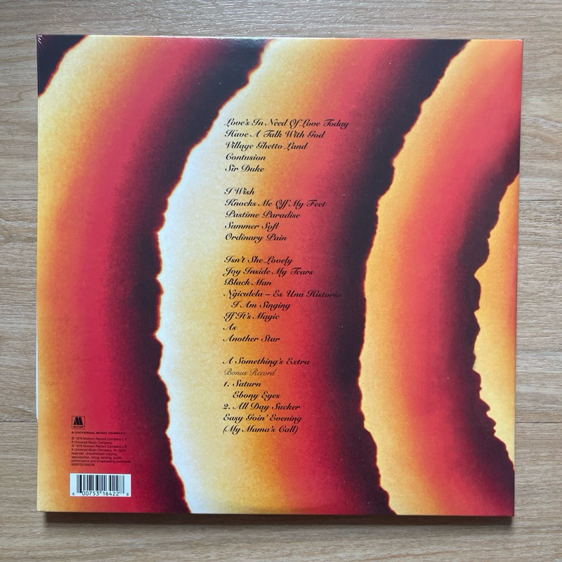 แผ่นเสียง Stevie Wonder - Songs In The Key Of Life (2-LP set + 7" single) ,มือหนึ่ง ซีล