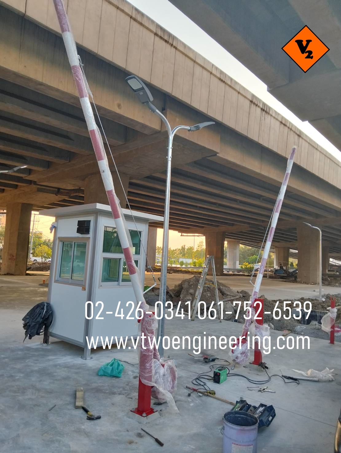 ไม้กั้นทาง ไม้กั้นรถยนต์ ไม้กระดก NO.3