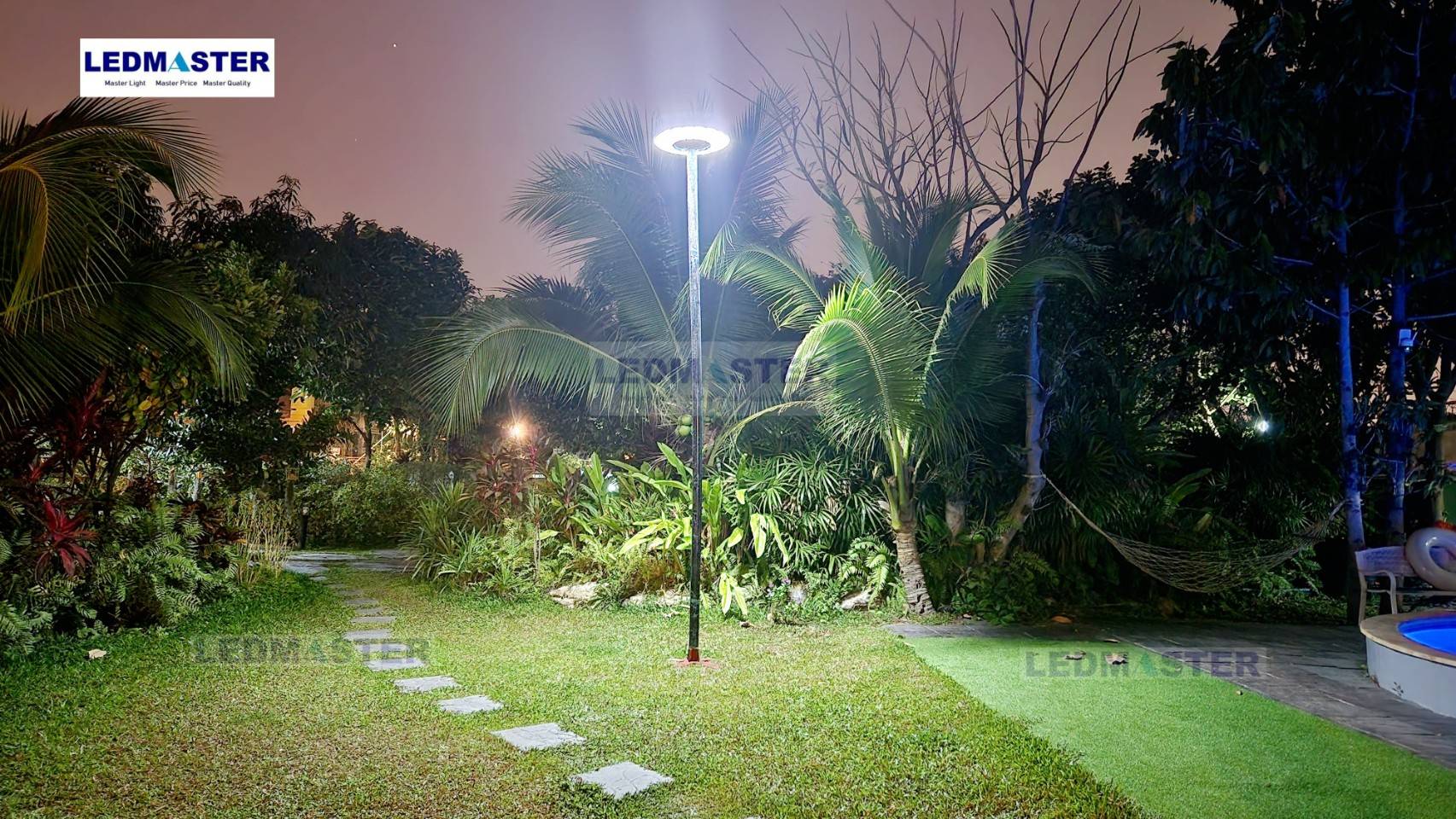 📢NEW มี.ค66)สว่างสุด)) ไฟ UFO Big Donut XL 61 CM ไฟถนนโซล่าเซลล์ (แบตเตอรรี่ แท้) โคมไฟถนน สปอร์ตไลท์โซล่าเซล solar li