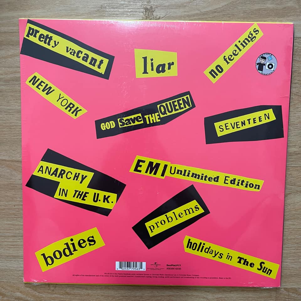 แผ่นเสียง Sex Pistols - Never Mind The Bollocks, Vinyl, LP, Album, Reissue, Remastered, Stereo, 180g แผ่นมือหนึ่ง ซีล