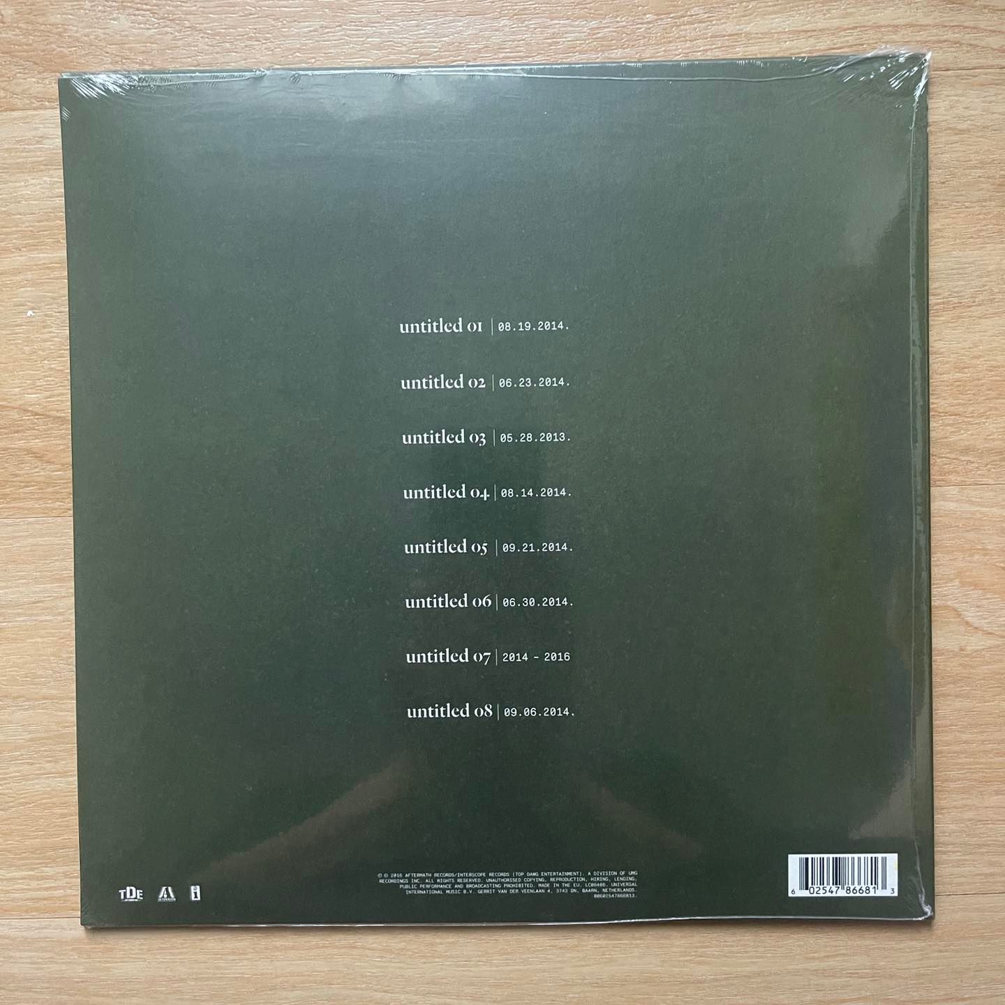 Kendrick Lamar – Untitled Unmastered.Vinyl, LP, Album แผ่นเสียงมือหนึ่ง ซีล