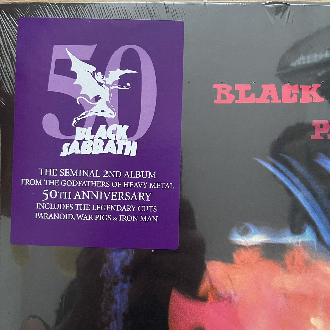 แผ่นเสียง Black Sabbath – Paranoid ,Vinyl, LP, Album, Reissue, Repress, 180g, Gatefold แผ่นเสียง มือหนึ่ง ซีล