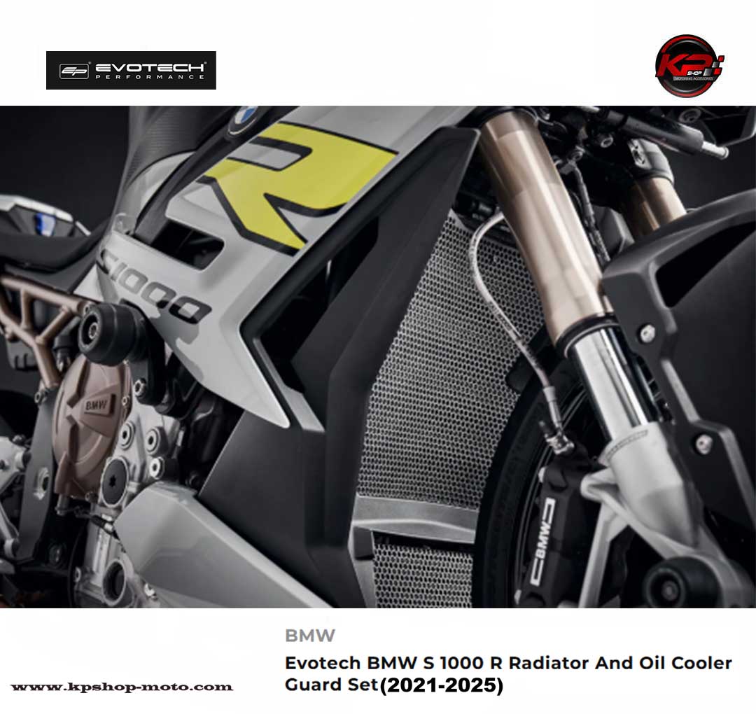การ์ดหม้อน้ำ & การ์ดออยส์ Evotech BMW S 1000 R Radiator And Oil Cooler Guard Set (2021 - 2025)