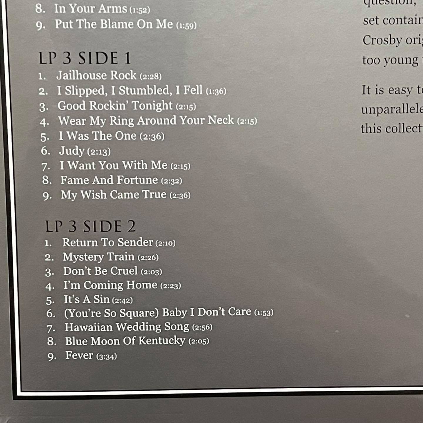 แผ่นเสียง Elvis Presley – The Platinum Collection 3 x Vinyl, LP, Special Edition, White Vinyl แผ่นเสียงมือหนึ่งซีล
