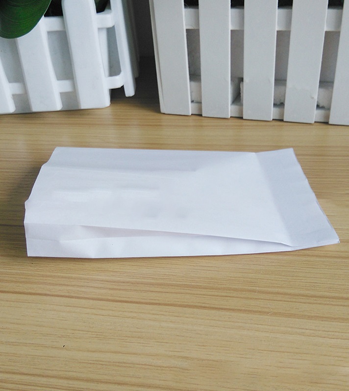 ถุงกระดาษขาวขยายข้าง ขนาด 11x17+1.5 cm แพ็ค 100 ชิ้น