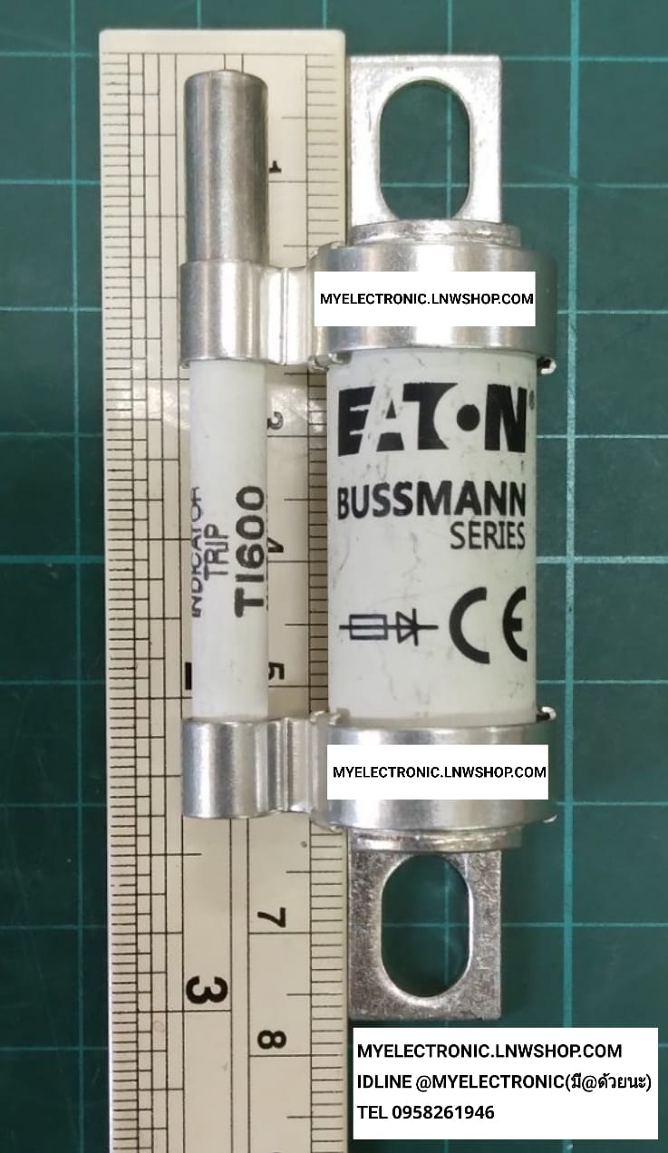 ขาย ฟิวส์56ET BS88-4 +TI600 EC-600 INDICATOR TRIP ฟิวส์56A690V พร้อม STRIKER ยี่ห้อ BUSSMANN EATON SERIES FUSE 56ET 56A690V 700VAC 500VDC SEMICIDUCTOR FUSE เซมิคอนดัคเตอร์ ฟิวส์ ของแท้ ราคา ตัวละ . . . . หน่วย บาท