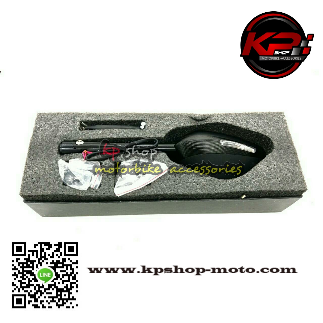 กระจกแต่ง rzm พร้อมไฟเลี้ยวในตัว