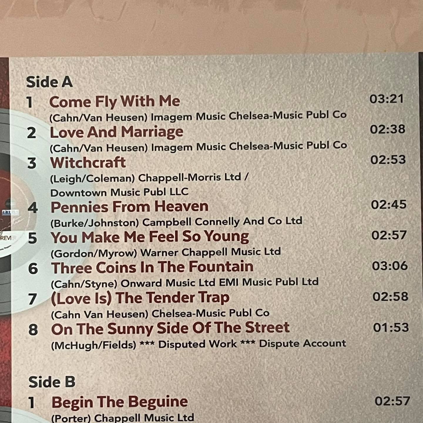 แผ่นเสียง Frank Sinatra – Sinatra Forever Vinyl, LP, Compilation UK แผ่นเสียงใหม่ ซีล