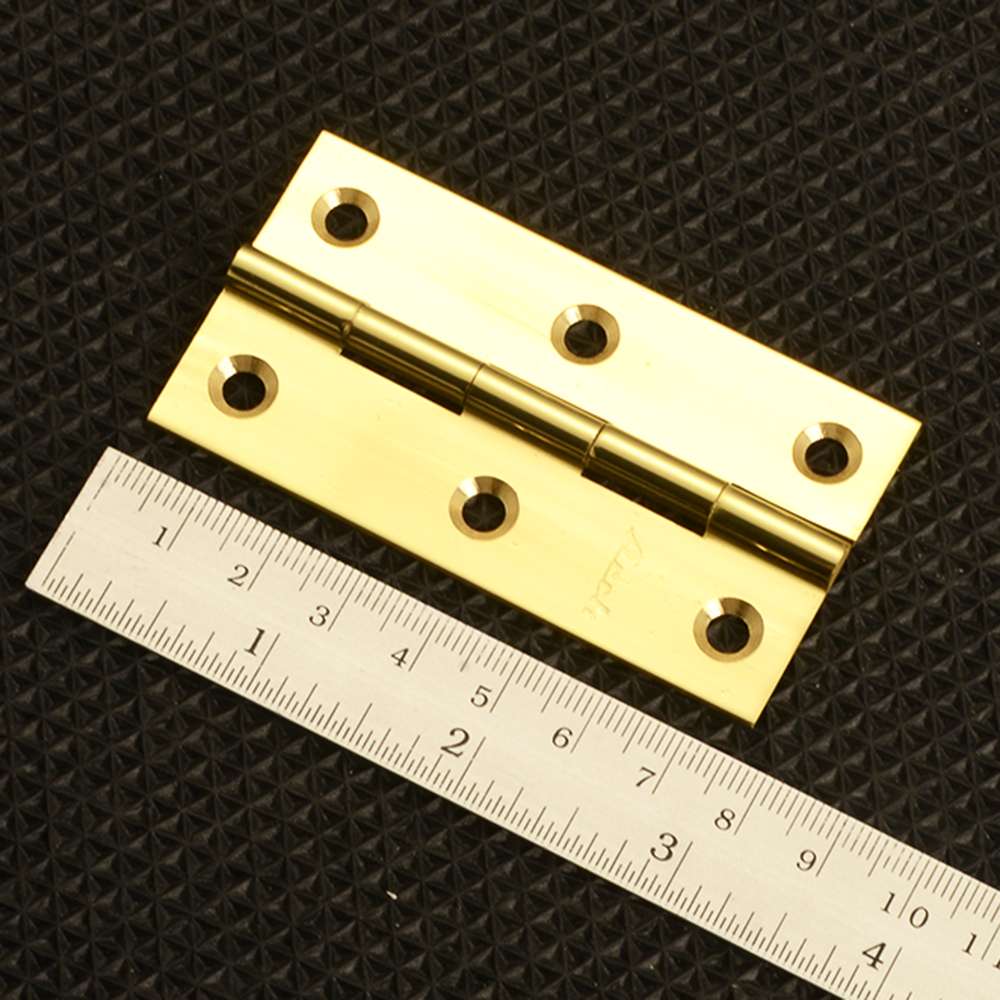 DHG#1 อัน (1Pcs) บานพับ บานพับประตู บานพับทองเหลืองแท้ 1 อันพร้อมสกรู Real Brass Door Hinge ของนำเข้า 3 150 กรัม Gold ดูจากรุป