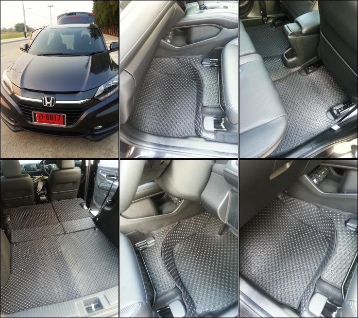 พรมปูพื้นเข้ารูป 100% ไวนิล สำหรับรถ รุ่น ALL NEW HONDA HRV 2015