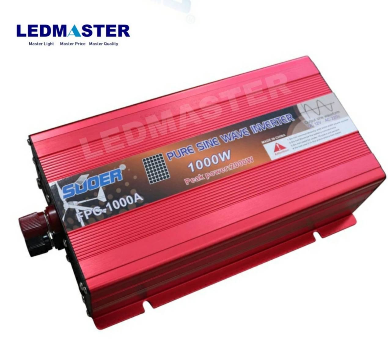 ✔รุ่นใหม่ อินเวอร์เตอร์ เพียวซายเวฟ 1000W 12V ราคาโรงงาน ยี่ห้อ SUOER รุ่น FPC-1000A pure sine wave power inverter เครื่องแปลงไฟรถยนต์ 12V เป็นไฟบ้าน 220V