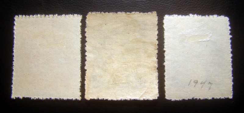 ((--วาระ หายาก--)) s2887-แสตมป์พระรูป ในหลวง รัชกาลที่ 9 บรรลุราชนิติภาวะ พ.ศ.2490 จำนวน 3 ดวง ใช้แล้ว ราคาเบา หายาก น่าสะสมครับ