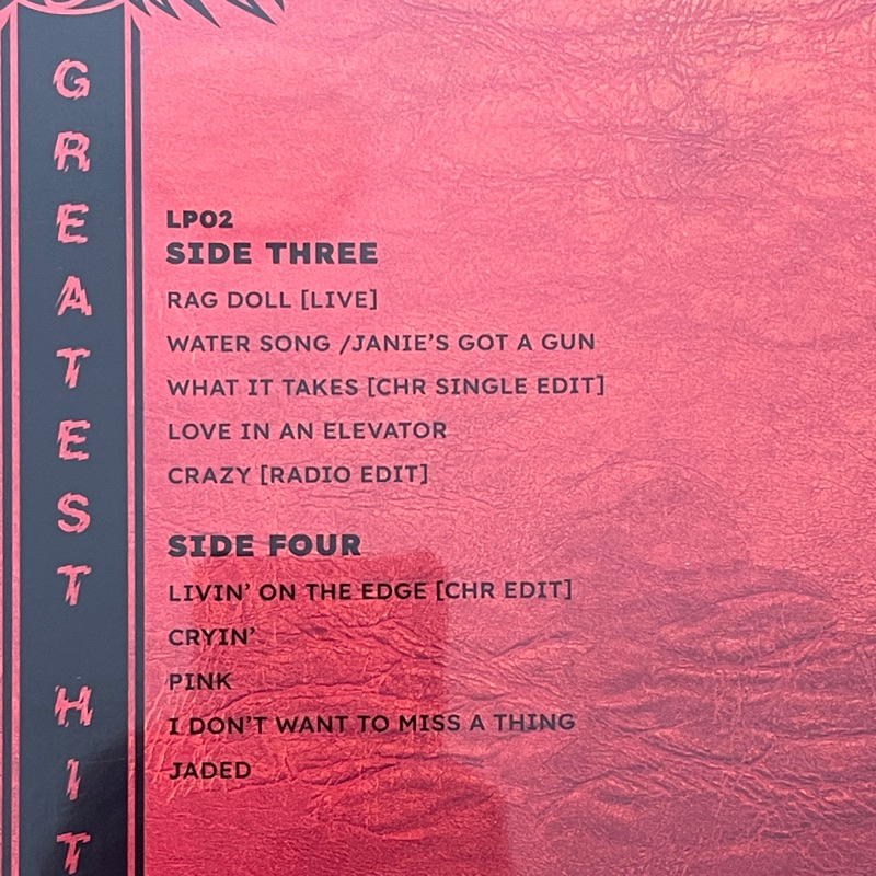 แผ่นเสียง Aerosmith - The Ultimate Greatest Hits , 2 x Vinyl, LP, Compilation ,Canada มือหนึ่ง ซีล