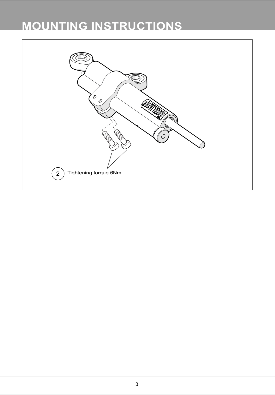 กันสะบัด OHLINS SD 008 สำหรับ Stroke 68 MM