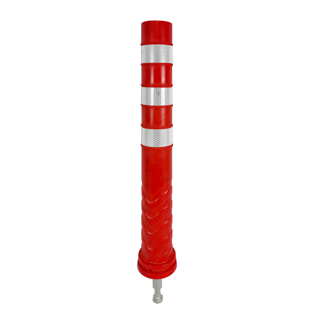 เสาจราจร TPU 75cm ES2 ฝังลงพื้น สีส้ม