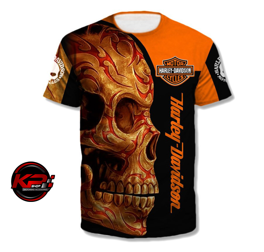 เสื้อยึด คอกลม Harley Davidson