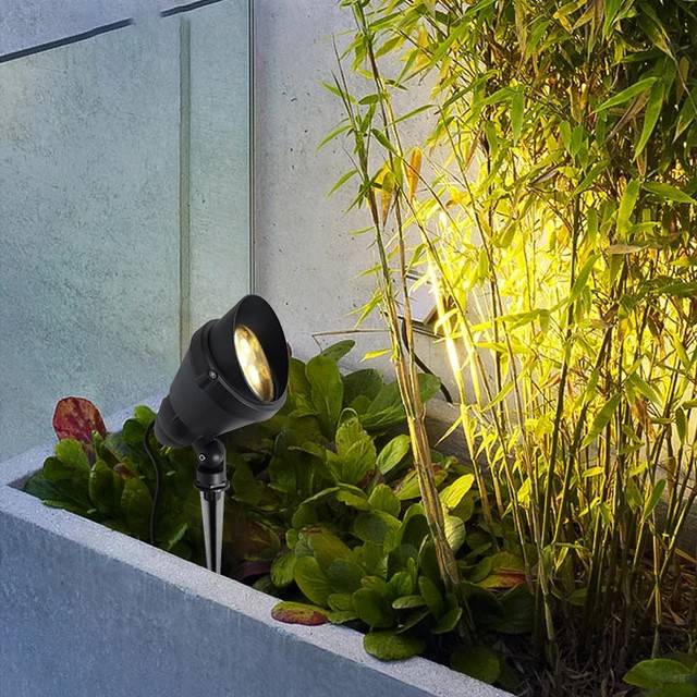 งานส่งห้าง สว่างพุ่ง โคมไฟ LED ส่องต้นไม้ ฟรีชุดขาปักดิน 220V กันน้ำ งานอลูมิเนียม โคมปักดิน ส่องสวนหย่อม ส่องสนามหญ้า ไฟปักสนาม led garden light