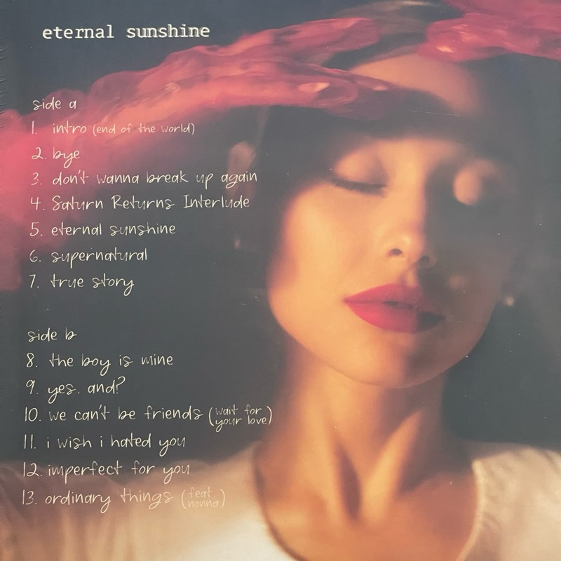 แผ่นเสียง Ariana Grande - Eternal Sunshine ,Vinyl, LP, Album, Red [Translucent Ruby Red] มือหนึ่ง ซีล