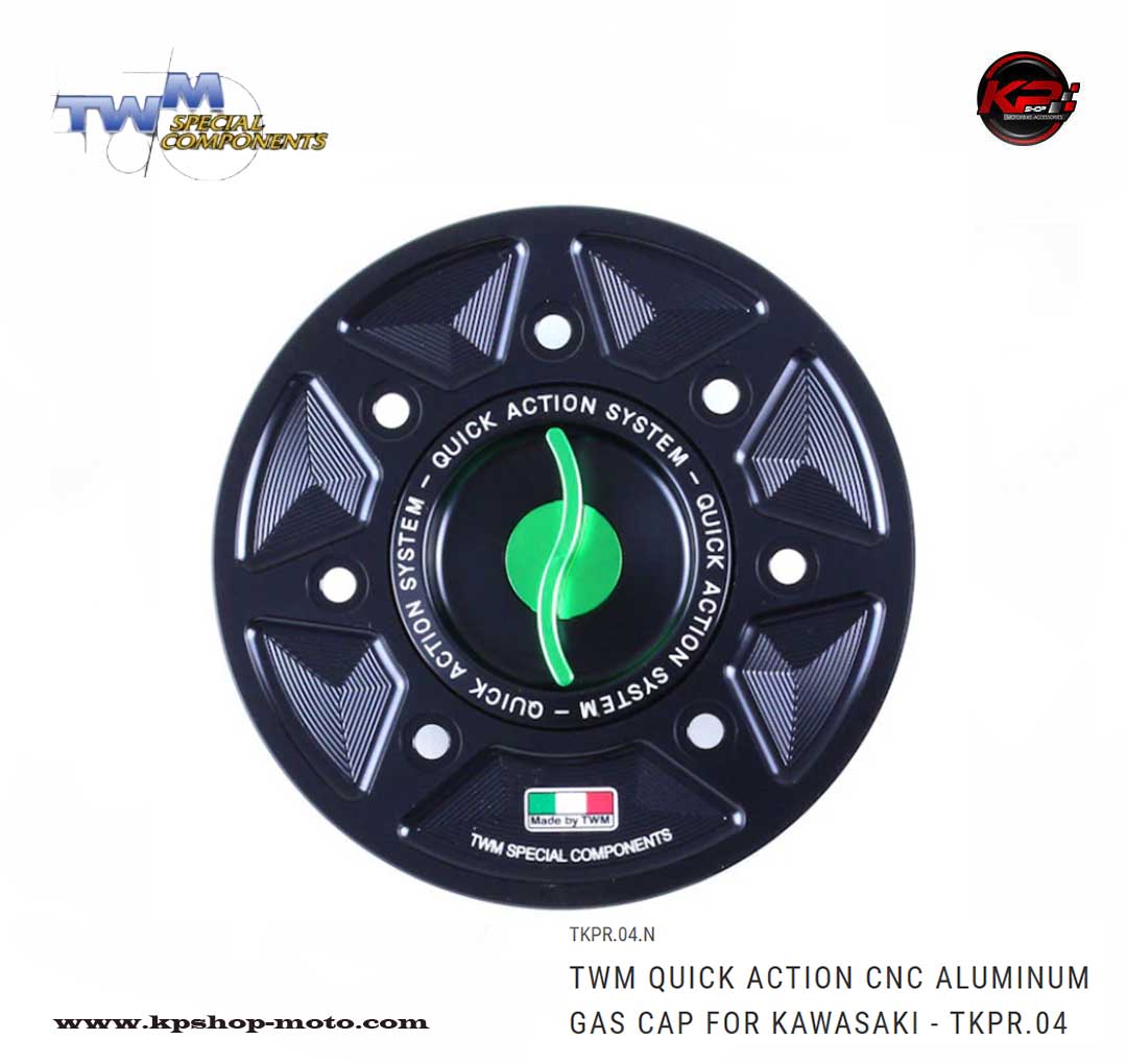 ฝาถัง TWM Quick Action CNC Aluminum Gas Cap for Kawasaki Z900 2025+