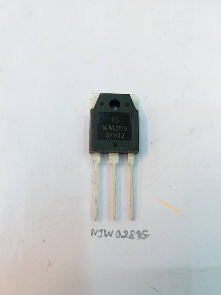 NJW0281GตัวถังTO-3Pทรานซิสเตอร์TRANSISTER AUDIO AMPLIFIERยี่ห้อON-SEMIราคาตัวล่ะ