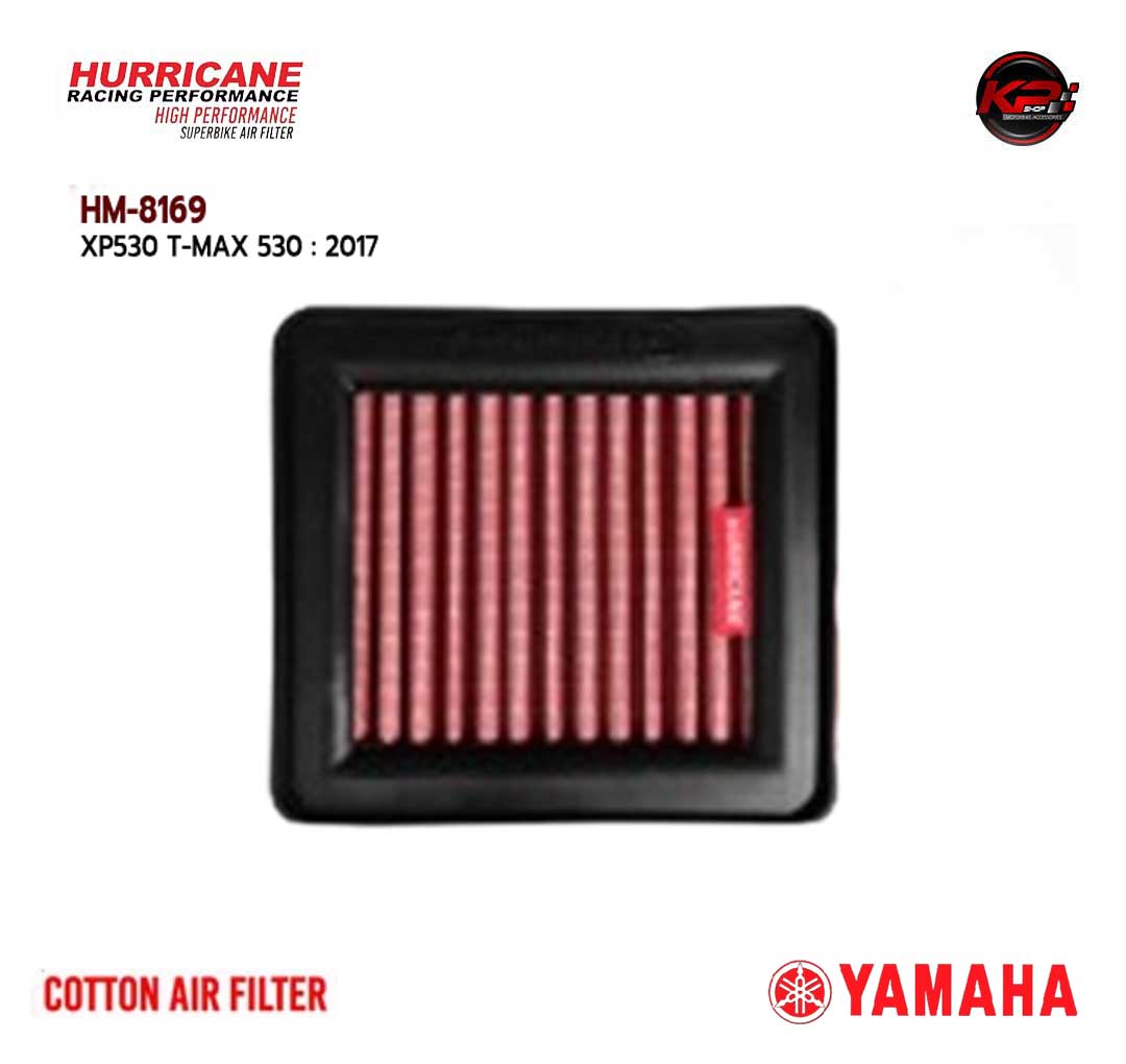 กรองอากาศ HURRICANE FOR YAMAHA T MAX 530 2017 (CONTTON) HM8169