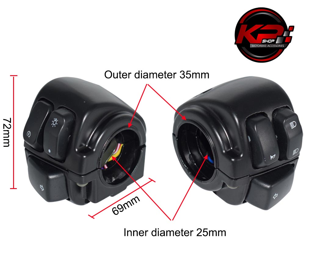 สวิทซ์แฮนด์มอเตอร์ไซค์ แนวช้อปเปอร์ HARLAY 883