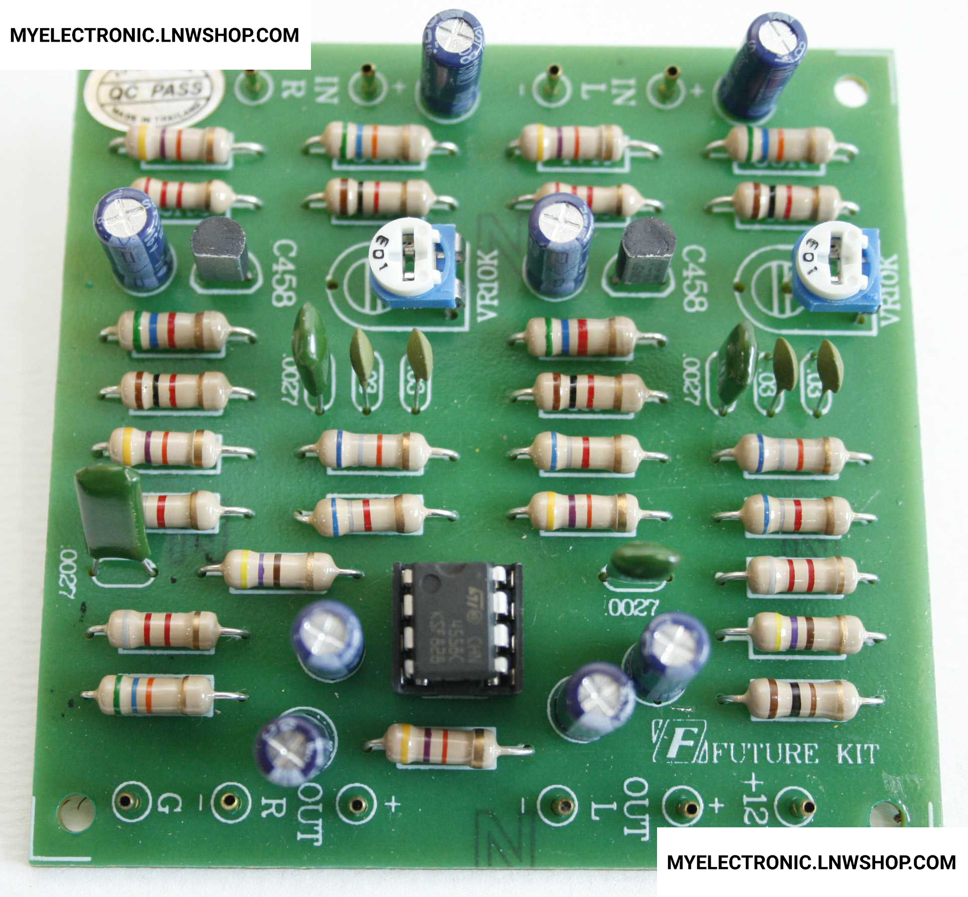 ชุดลงปริ้นFA643วงจรเพิ่มเสียงทุ้มไอซีสเตอริโอ