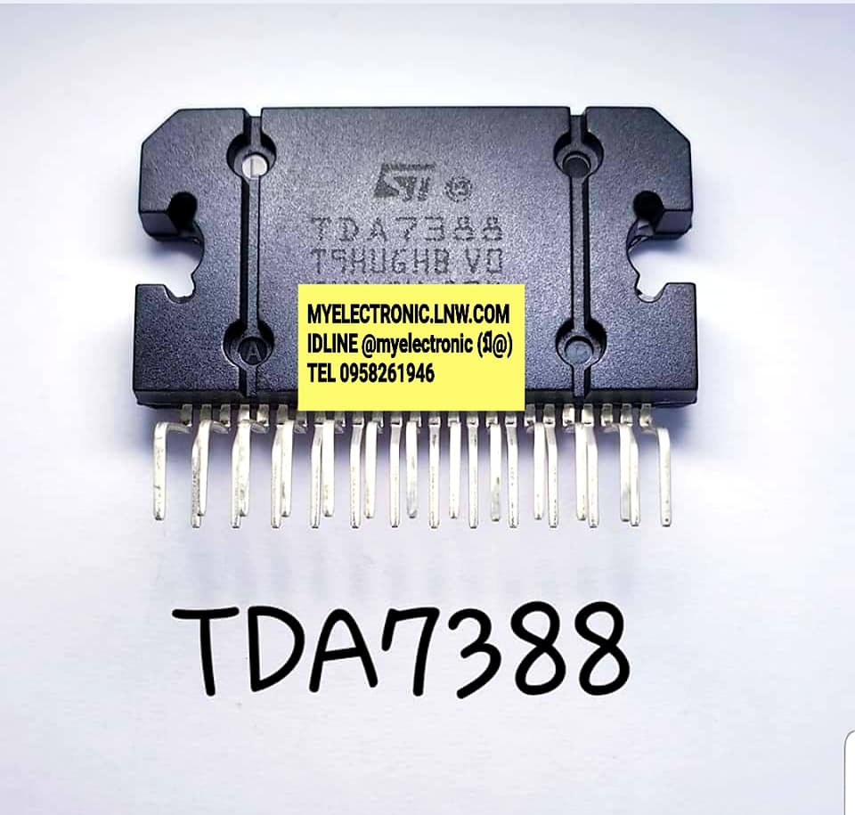 ขาย TDA7388 ยี่ห้อ ST SGS-THOMSAN ตัวถัง SIL25ขา งอ IC ไอซี ราคา ตัวละ . . . . . หน่วย บาท
