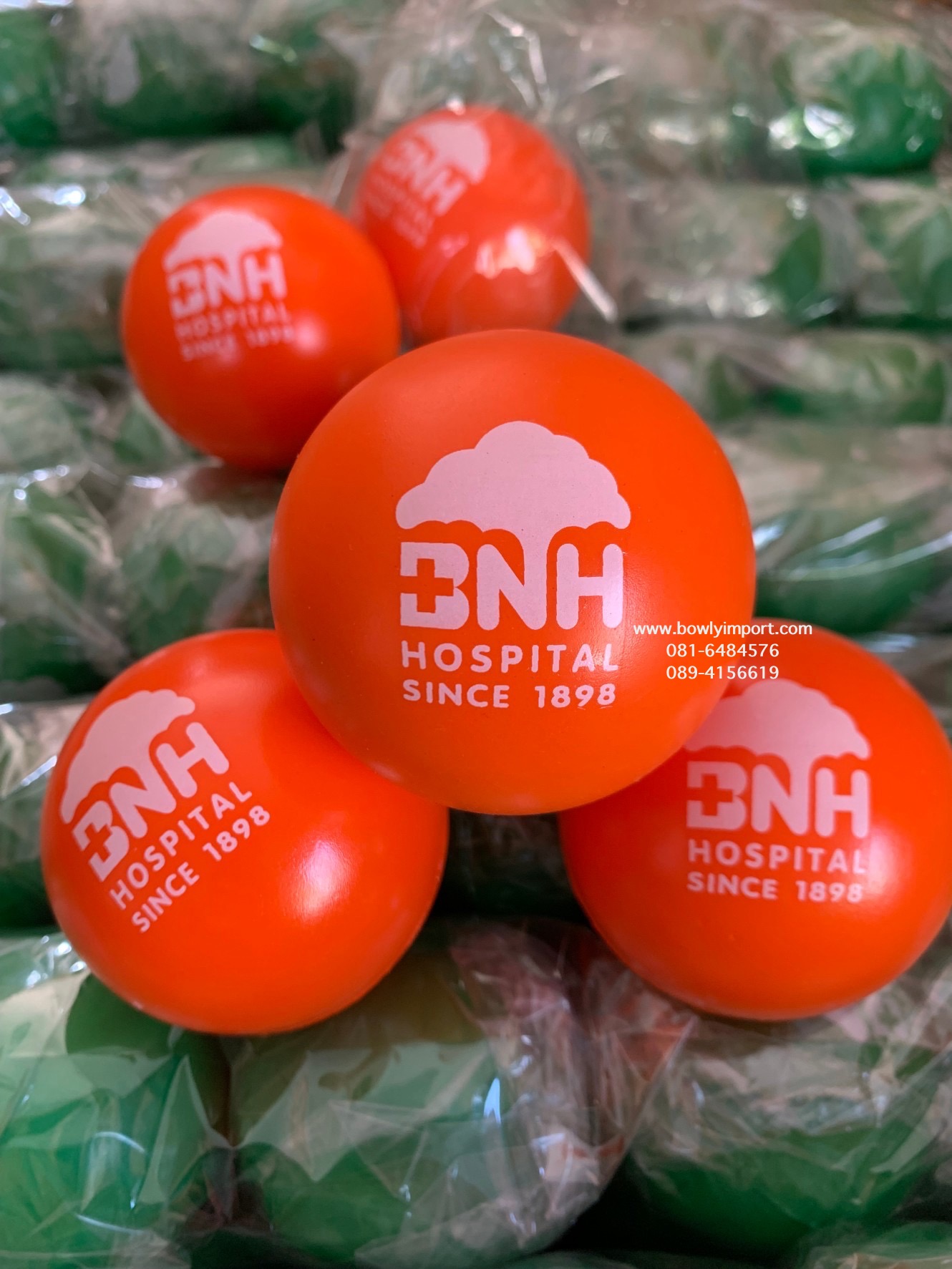 ผลิตลูกบอลบีบ บริหารมือ พร้อมโลโก้