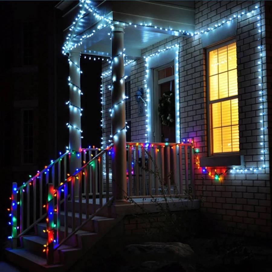 100M. Christmas Fairy String Light ไฟประดับ led ยาวพิเศษ 100 เมตร เเสง warmwhite / white / Multicolor ปรับเเบบไฟนิ่ง/ไฟกระพริบ ได้ (ปรับได้ 8 โหมด) สายไฟสีดำหนาทนทาน ใช้สำหรับเป็นไฟเเฟนซีประดับอาคาร สถานที่ ตกเเต่งสวน งานปีใหม่ งานลอยกระทง ไฟคริสต์มาส