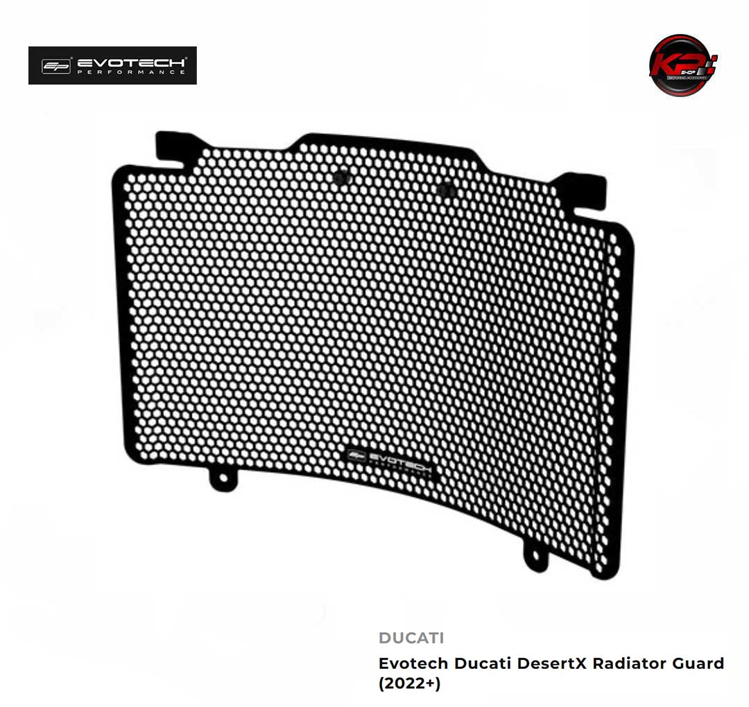 การ์ดหม้อน้ำ Evotech Ducati DesertX Radiator Guard (2022+)