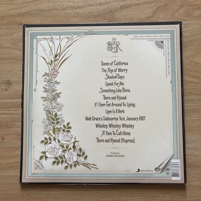 แผ่นเสียง John Mayer – Born And Raised ,2 LP, Album,EU แผ่นเสียงมือหนึ่ง ซีล