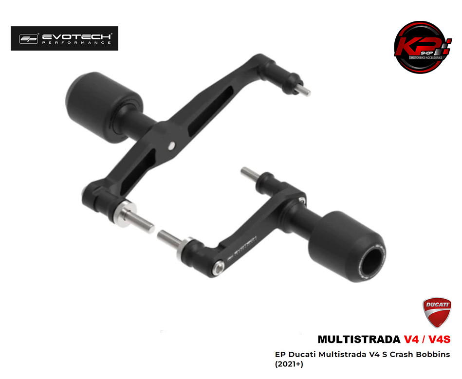 กันล้มกลาง Evotech Ducati Multistrada V4 / V4S Crash Bobbins (2021+)