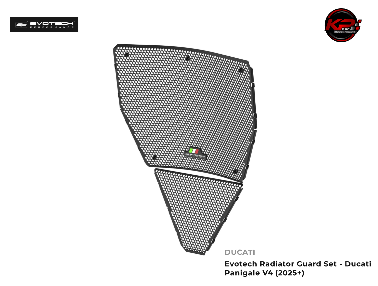การ์ดหม้อน้ำ Evotech Radiator Guard Set - Ducati Panigale V4 (2025+)