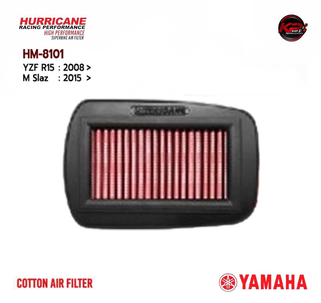 กรองอากาศ HURRICANE FOR YAMAHA YZF R15 / M SLAZ (CONTTON) HM8101