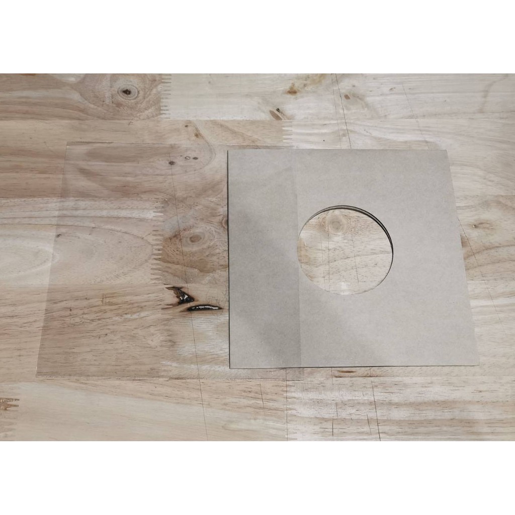 ซองเก็บแผ่นเสียงขนาดแผ่นเสียง 7นิ้ว (ซองนอก,ซองใน) (50ชุด)