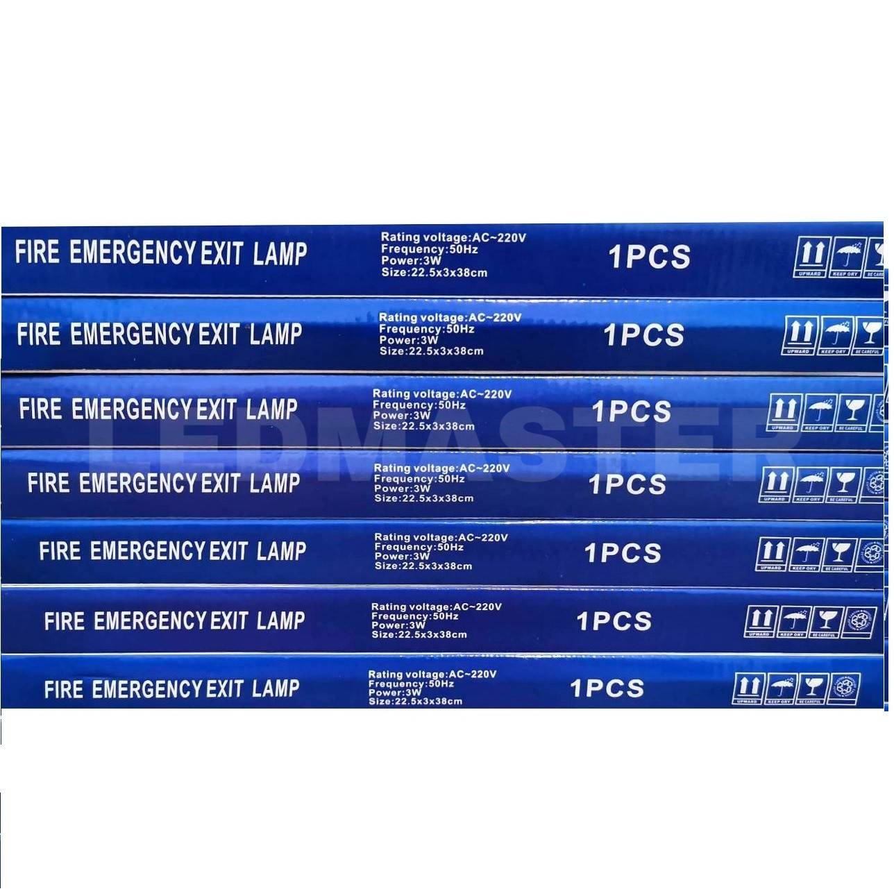 LEDMASTER ป้ายทางหนีไฟฉุกเฉิน Led Fire Exit ป้ายทางออก Exit light ป้ายบอกทางออกบันไดหนีไฟ ราคาส่ง ป้ายไฟฉุกเฉินเรืองเเสง ป้ายทางออกฉุกเฉิน