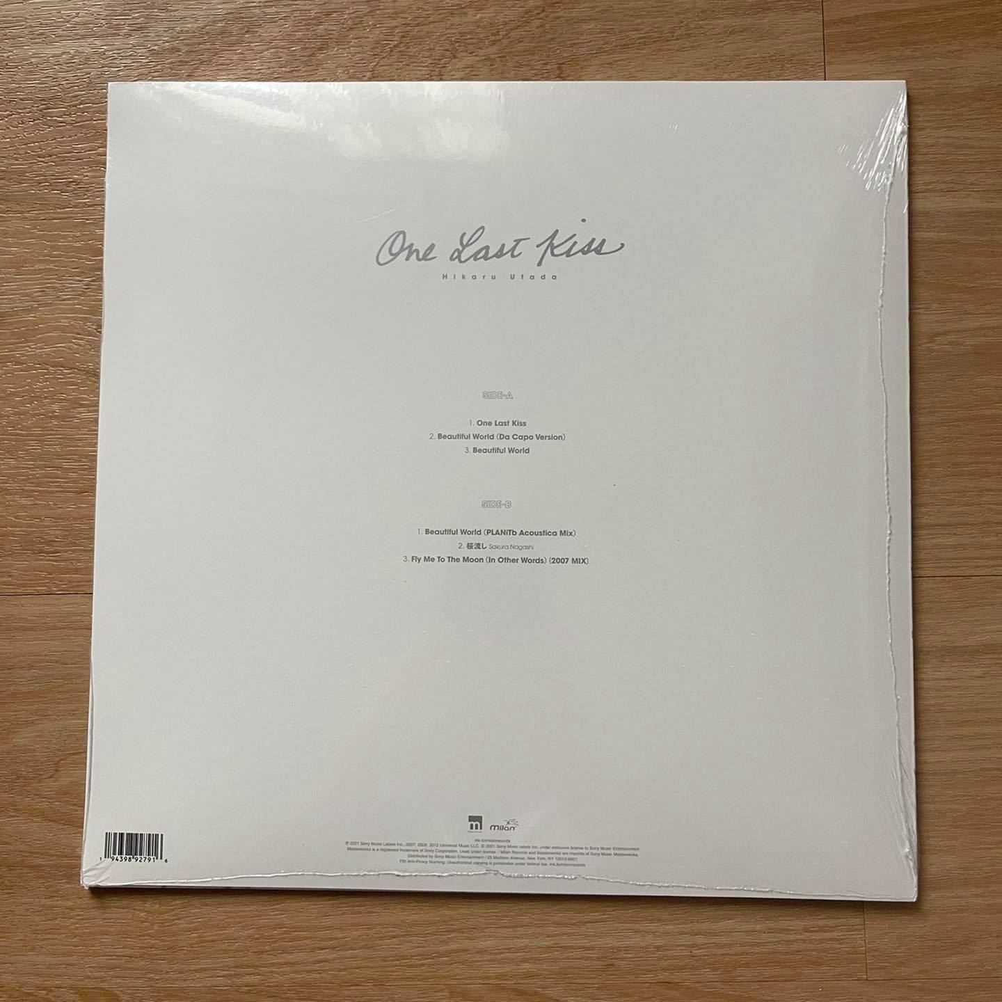 แผ่นเสียง Hikaru Utada* – One Last Kiss **Clear Vinyl แผ่นเสียงมือหนึ่ง ซีล