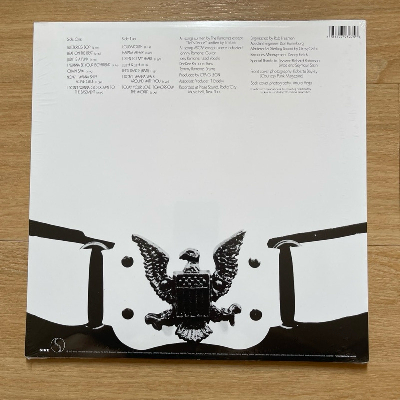 แผ่นเสียง Ramones - Ramones ,Vinyl, LP, Album, Reissue, Remastered, Stereo, 180 Gram,มือหนึ่ง ซีล