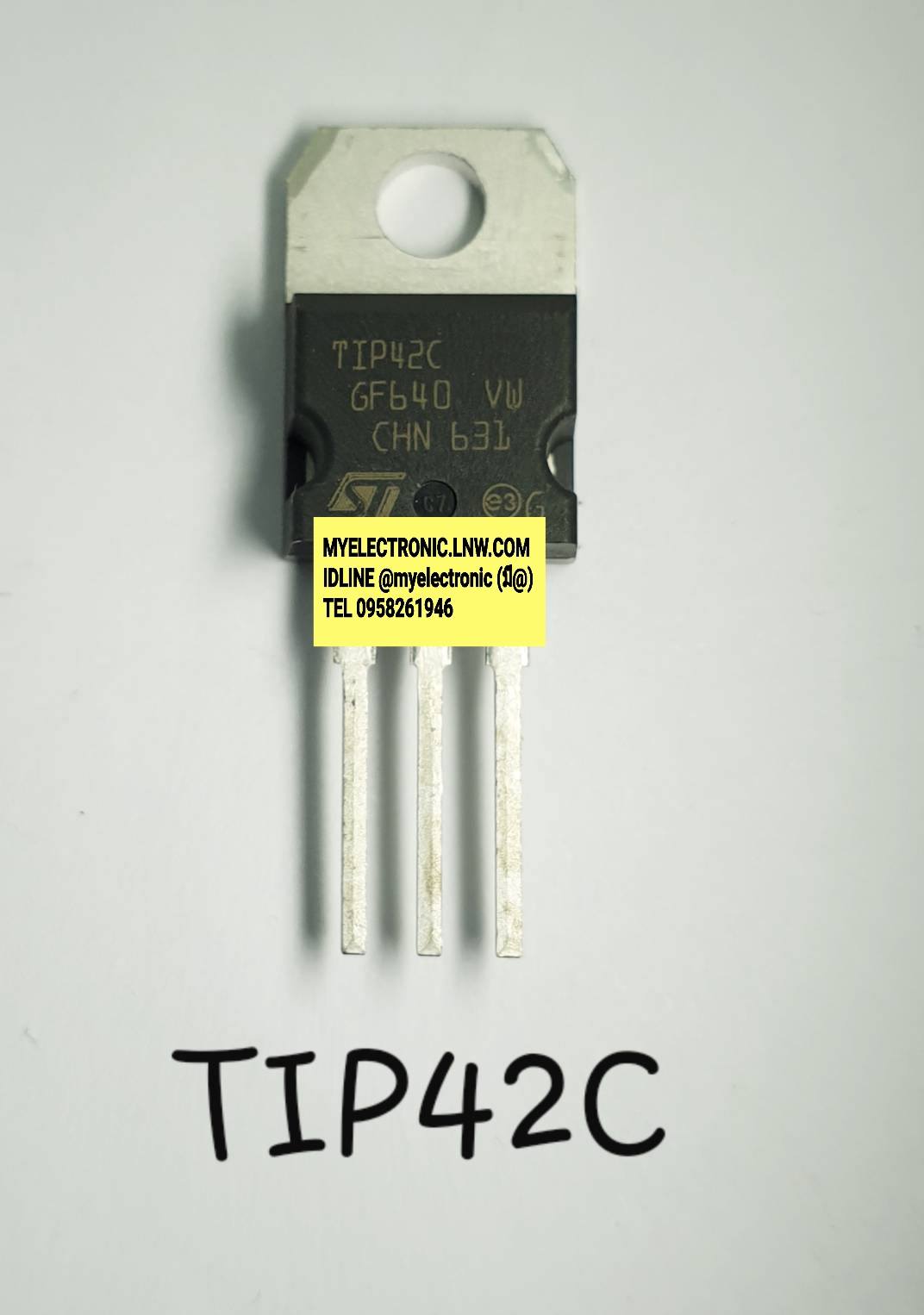ขาย TIP42C ยี่ห้อ ST SGS-THOMSAN TIP42 C ตัวถัง TO-220/3ขา TRANSISTOR ทรานซิสเตอร์ ราคา ตัวละ . . . . หน่วย บาท