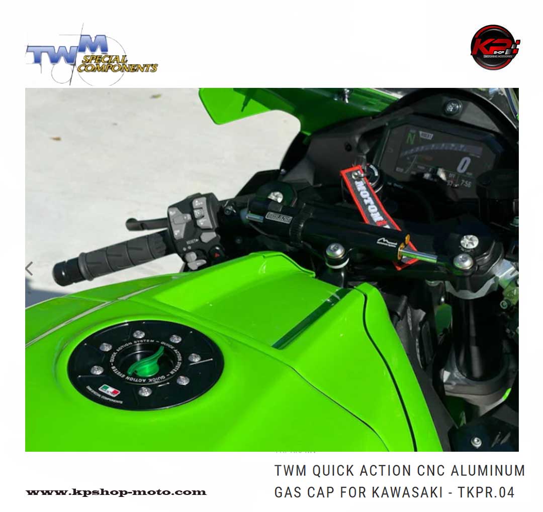 ฝาถัง TWM Quick Action CNC Aluminum Gas Cap for Kawasaki Z900 2025+