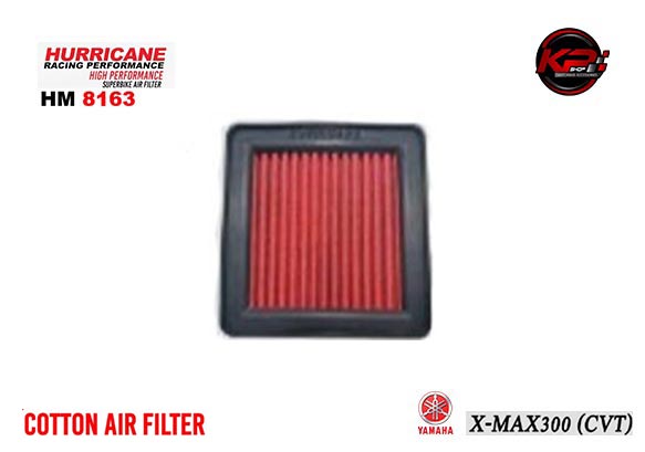 กรองอากาศ HURRICANE FOR YAMAHA XMAX CVT (COTTON) HM8163